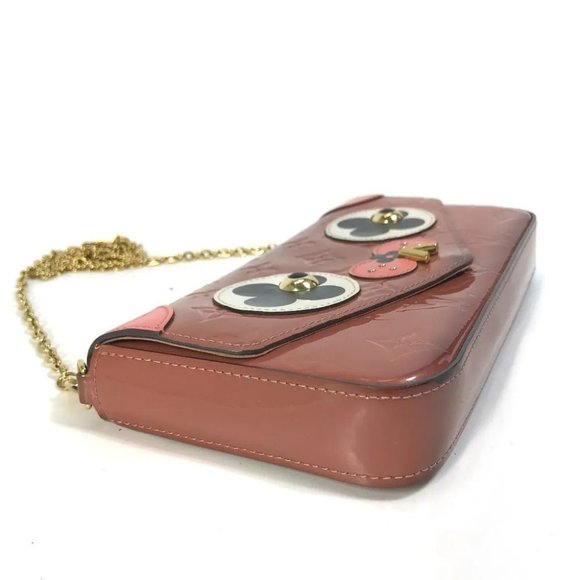 Auth LOUIS VUITTON M62767 MonogramVernis Pochette-Felicie Chain Long Wallet - Picture 14 of 16